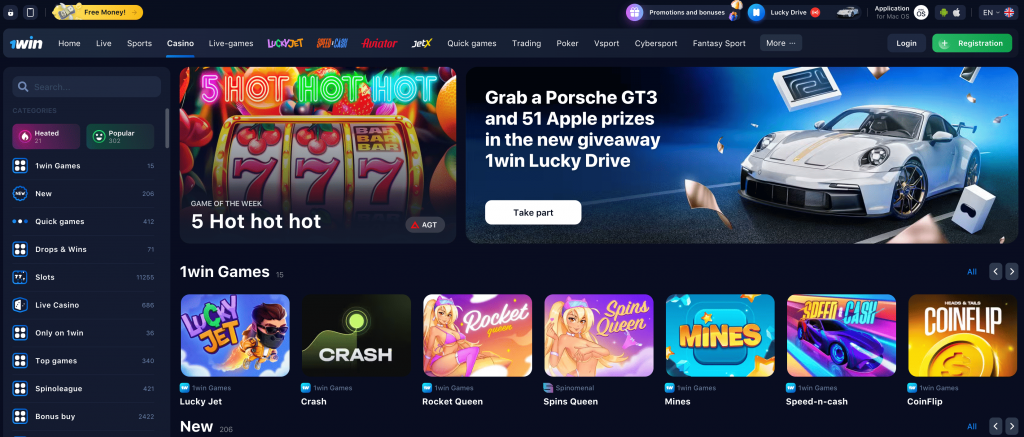 1Win Online Casino Games