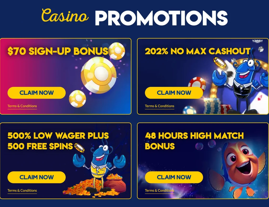 yabby casino no deposit sign up bonus south africa