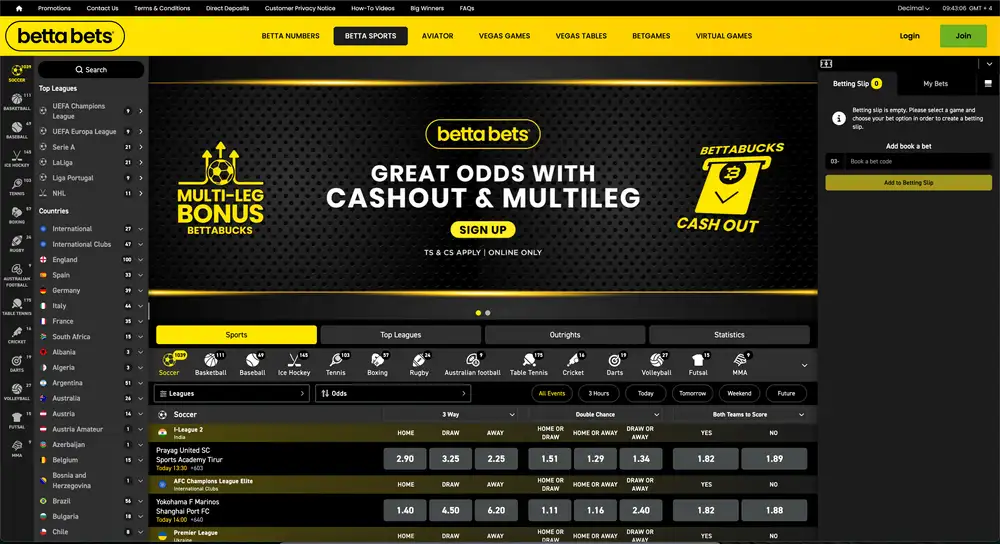 Betting Options Available at Betta Bets