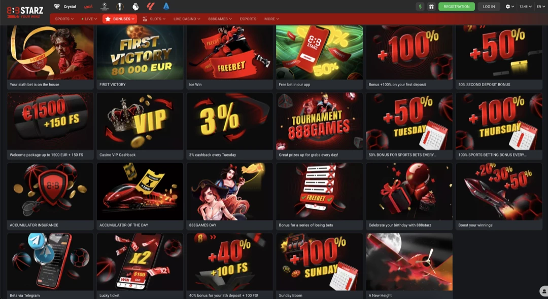 888 starz Bonuses and Promotions