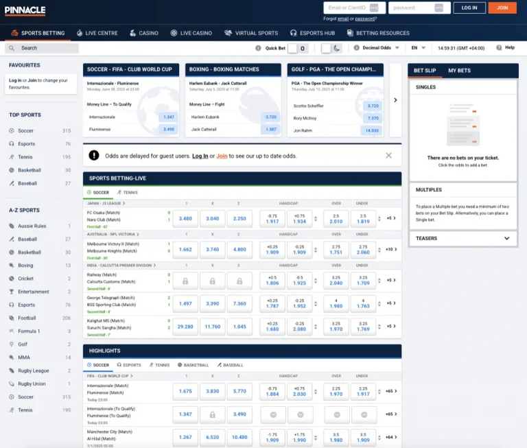 Pinnacle Casino Review 2025
