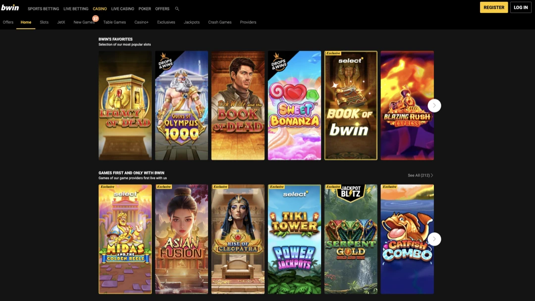 bwin Casino Games