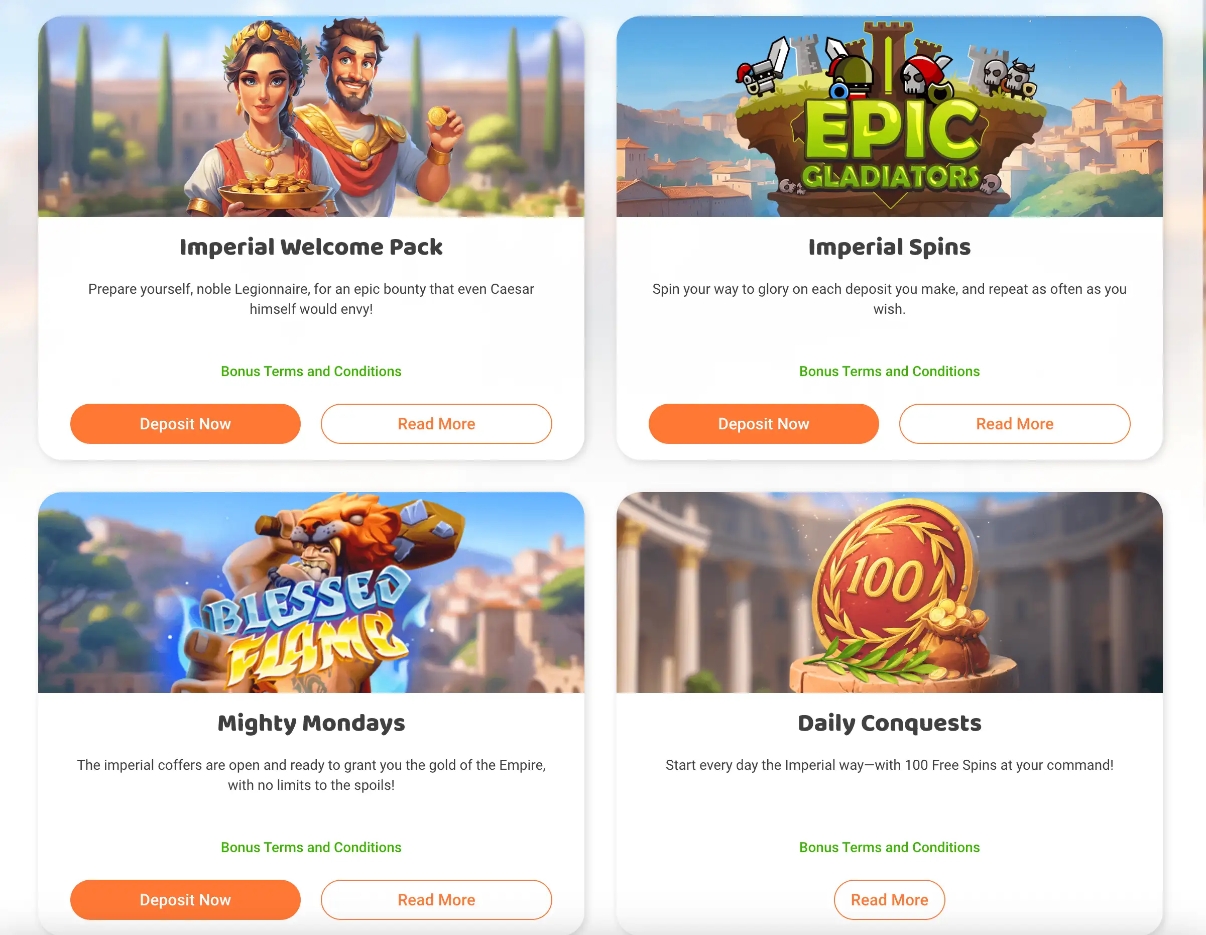 imperial wins bonus offers