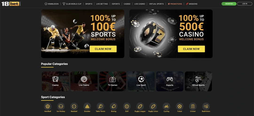 18 bet Casino