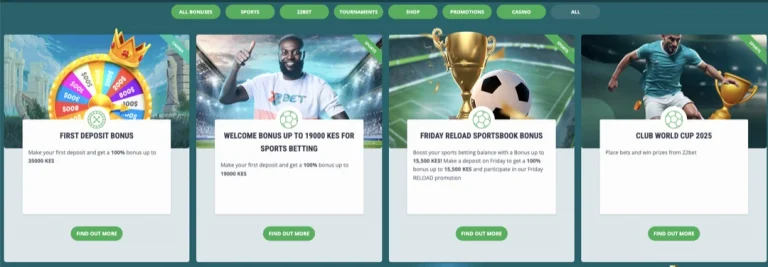 22bet Welcome Bonus Offer