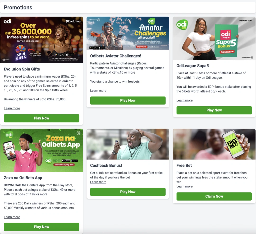 Bonuses and Promotions