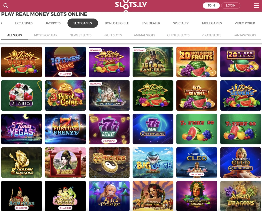 Experience at Slots lv Online Casino