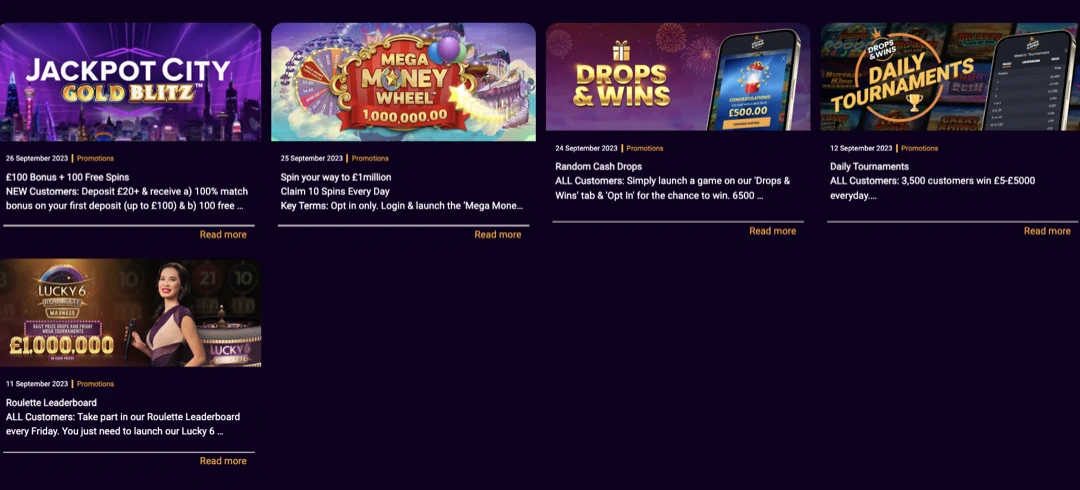 Jackpot City Bonus and Promotions