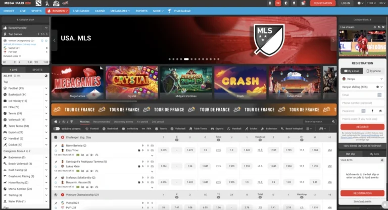 Megapari Kenya: Sport & Casino, Login