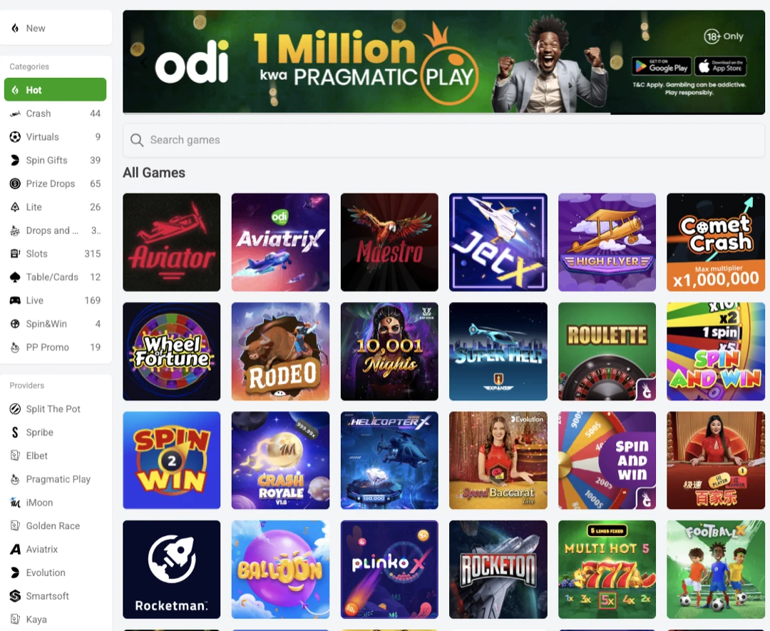 OdiBets Casino