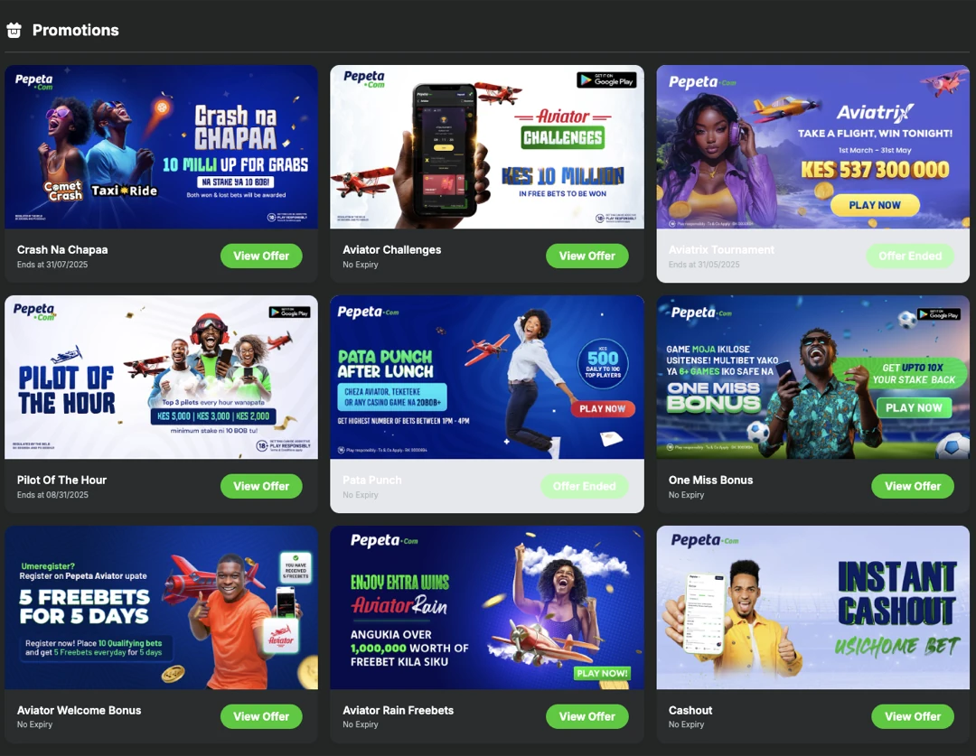 Pepeta Casino Bonus Offers