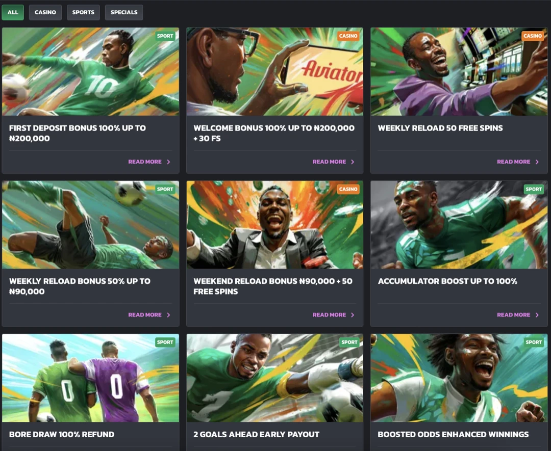 Waddi bet Casino Bonuses