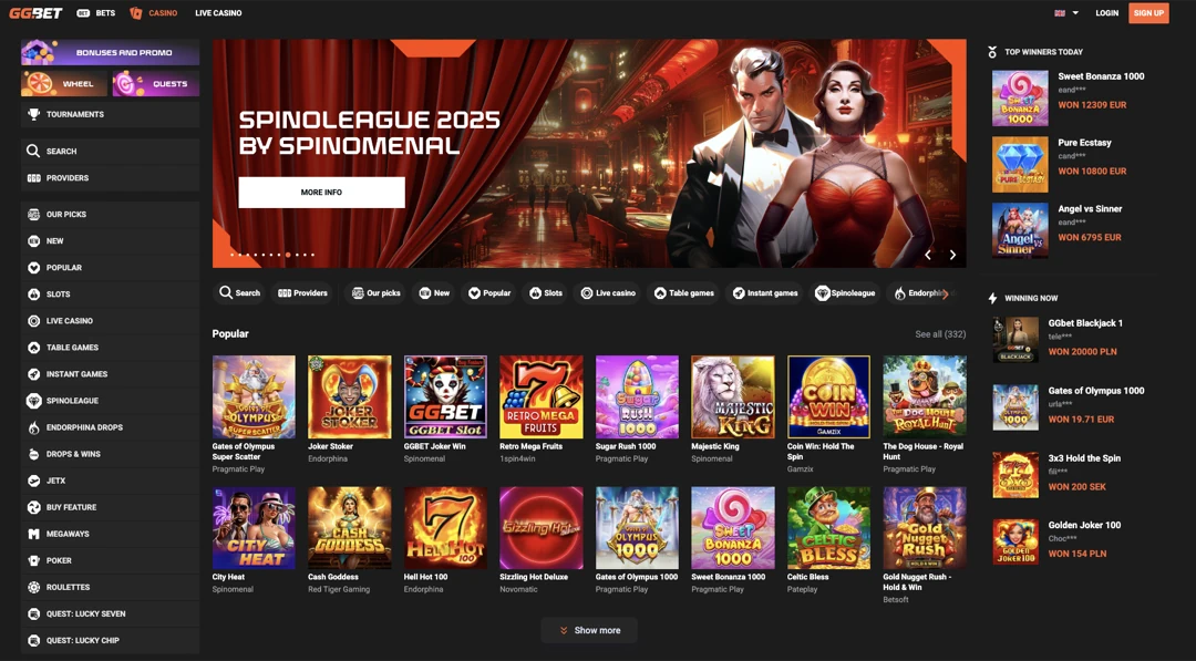 gg.bet Casino Games