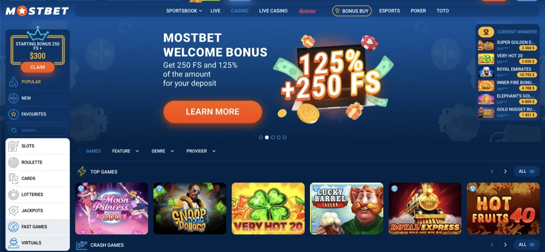 Mostbet Online Casino