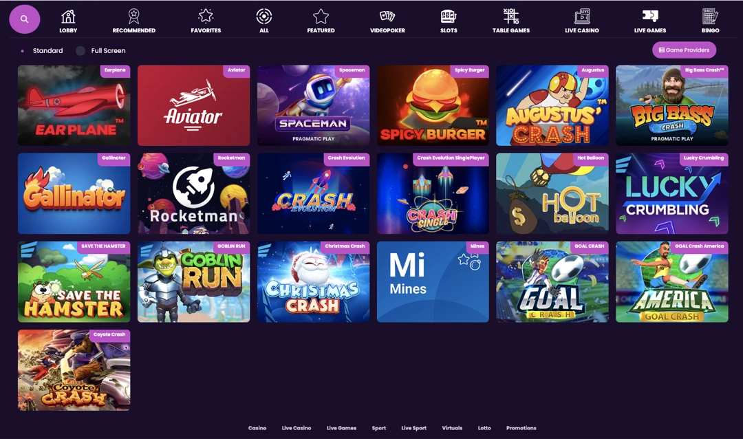 Online Gaming at Jacaranda Casino