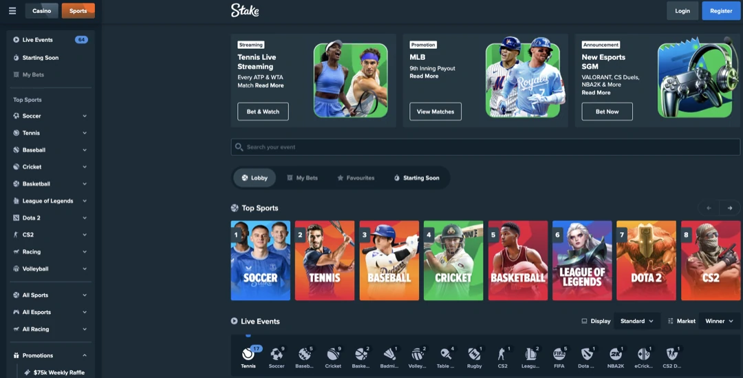 Stake Sports Betting