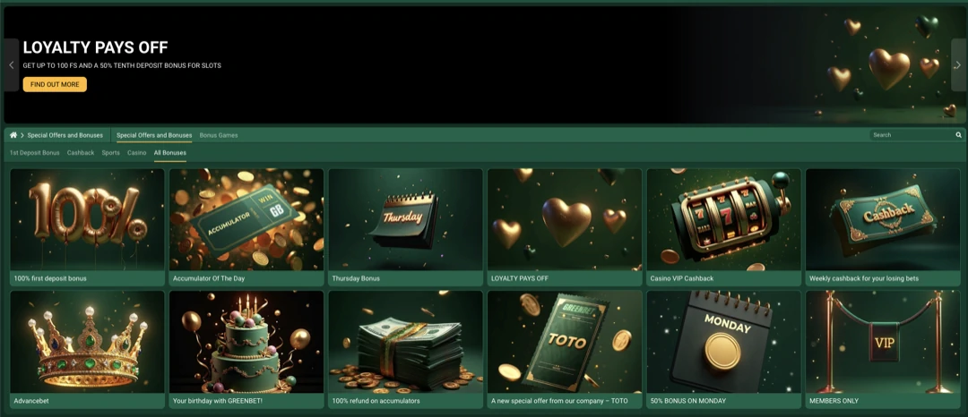 GreenBet Nigeria Bonus Offers
