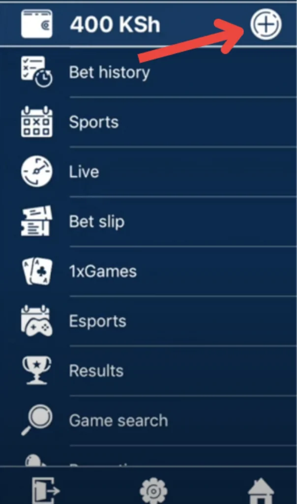 Navigate to the Deposit section